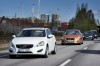 Volvos drive themselves round city. Image by Volvo.