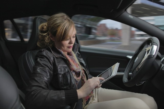 Volvo works on driverless cars. Image by Volvo.