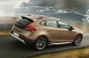Volvo V40 gets jacked up. Image by Volvo.