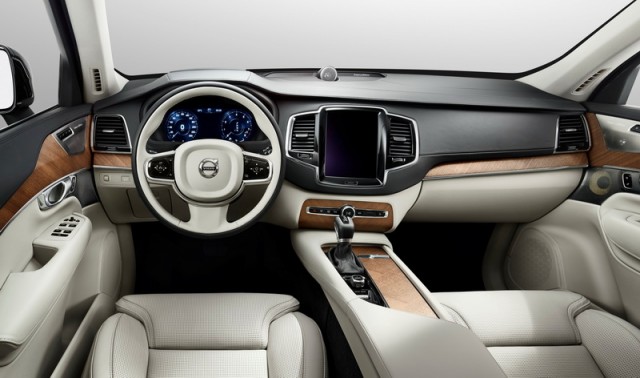 Covers off new Volvo XC90 interior. Image by Volvo.