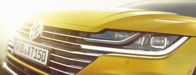 Volkswagen Arteon teaser shots. Image by Volkswagen.