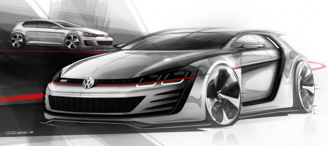 Volkswagen unveils 503hp GTI concept. Image by Volkswagen.