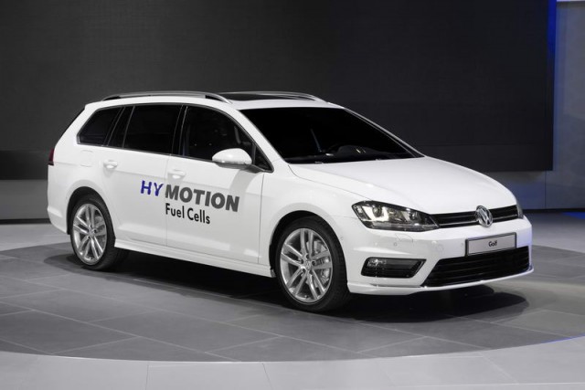 Volkswagen unveils Golf hydrogen hybrid. Image by Volkswagen.