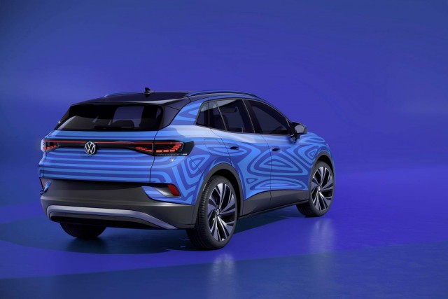 Volkswagen ID.4 EV SUV breaks cover. Image by Volkswagen AG.