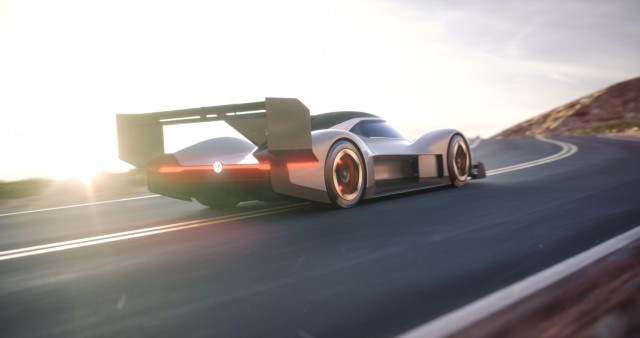 VW races for the clouds with I.D. R hillclimb special. Image by Volkswagen.