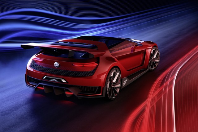 GTI concept loses its head. Image by Volkswagen.
