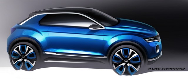 Volkswagen T-ROC due for Geneva. Image by Volkswagen.