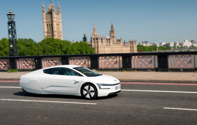 Volkswagen XL1 hits London. Image by Volkswagen.