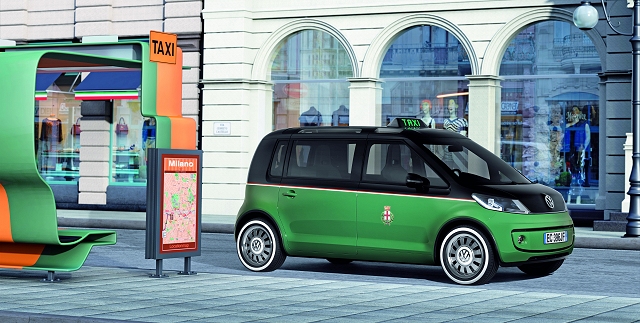 VW previews electric Up with taxi study. Image by VW.