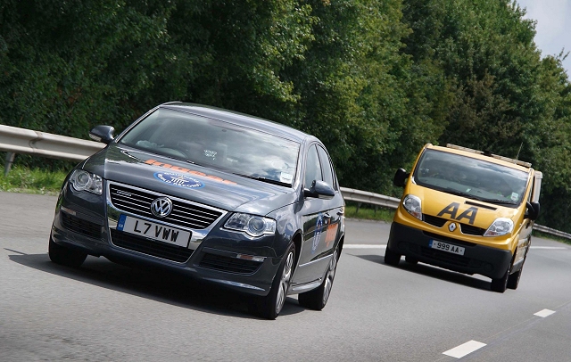 Fuel economy world record for Passat. Image by VW.