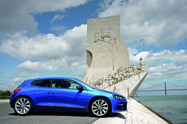 New VW Scirocco on the road. Image by VW.
